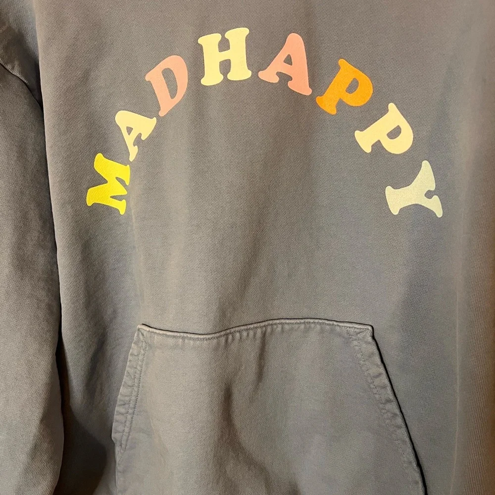 Madhappy Light Blue Hoodie with Colorful Lettering - Picture 4 of 9